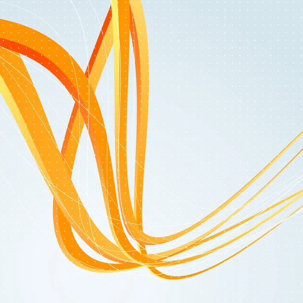 Modello di sfondo con onde di velocità arancione — Vettoriale Stock