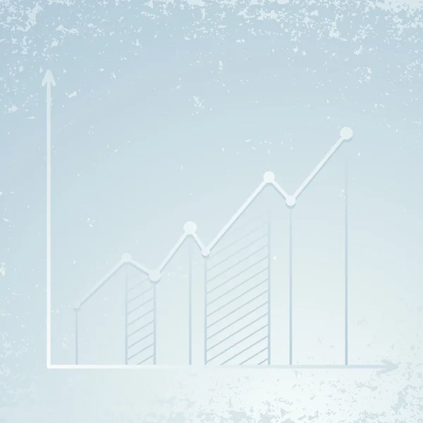 Chart showing growth - infographics template — Stock Vector