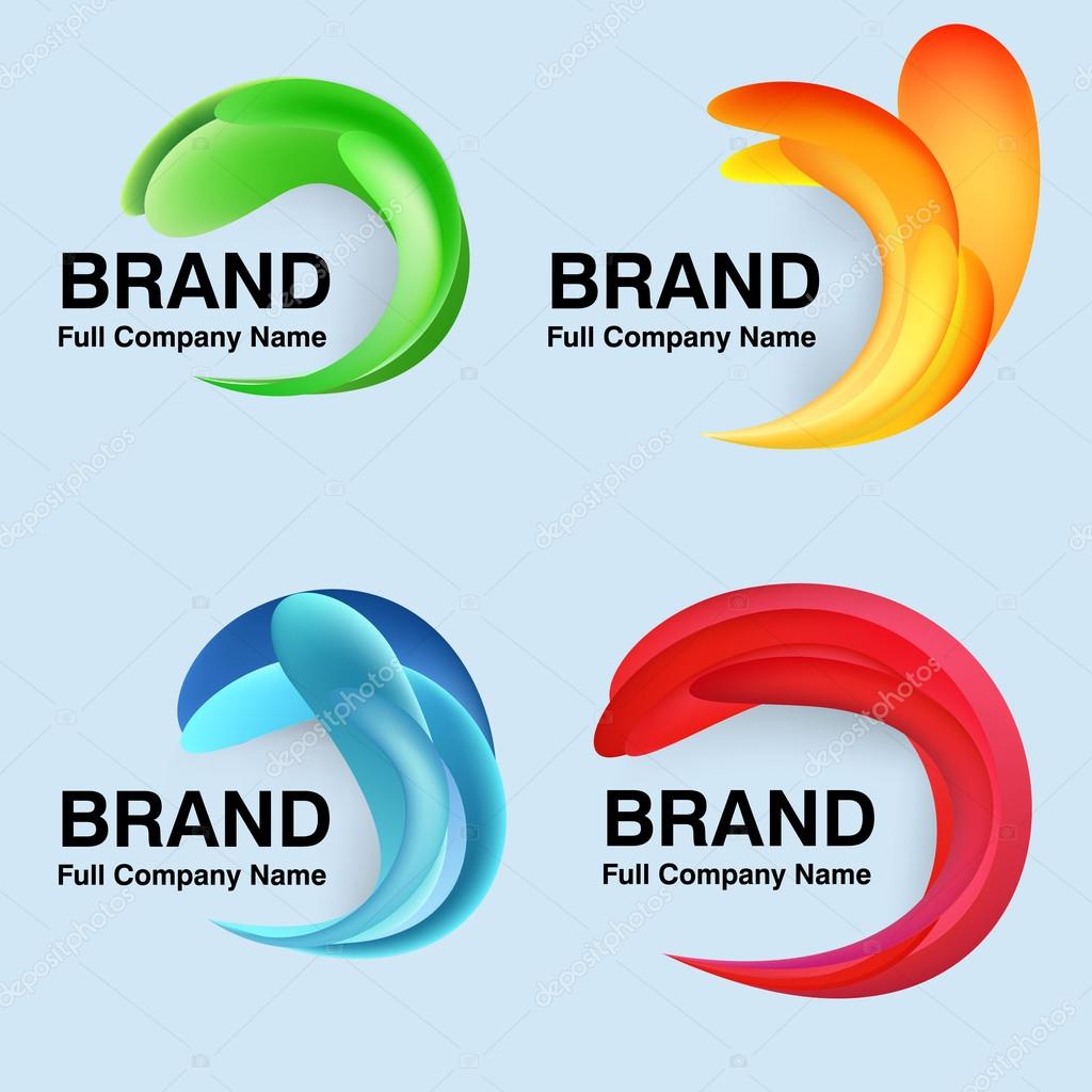 Unusual modern logo design. Vector illustration