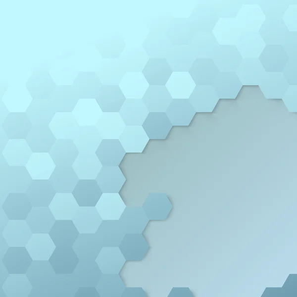 Hexagon cell template - modern background — Stock Vector