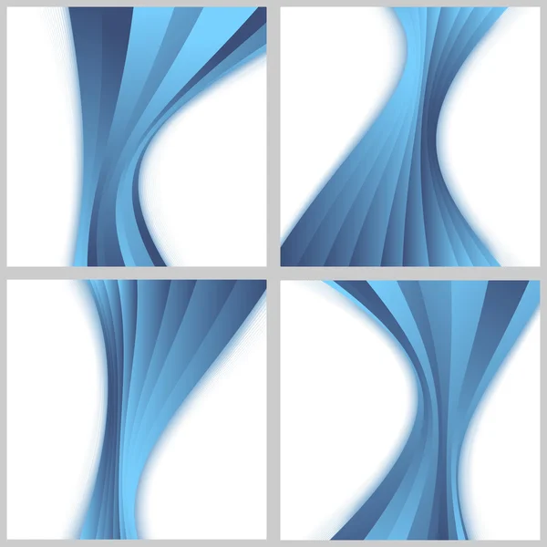 Wave backgrounds collection — Stock Vector