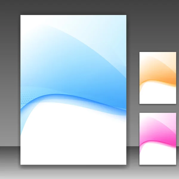 Modern folder template different colors — Stock Vector