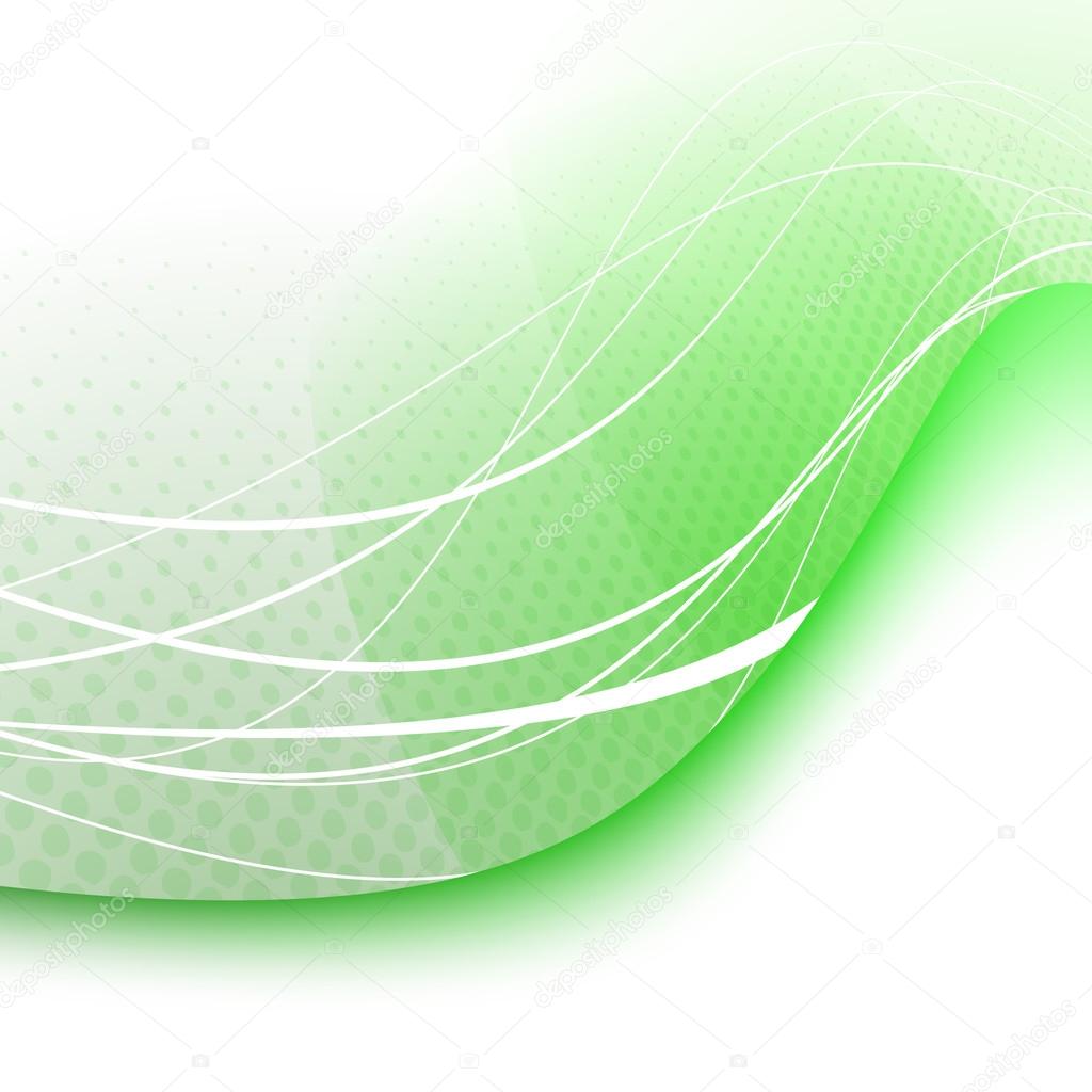 Green swoosh wave background - certificate Stock Vector Image by