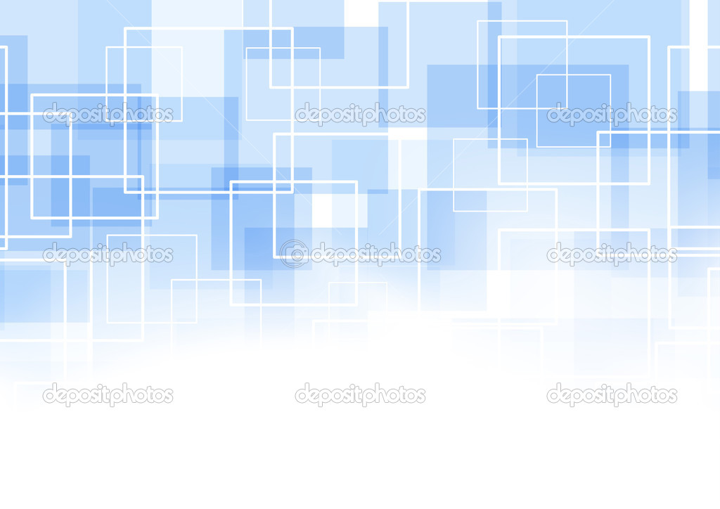 Geometrical blue square background