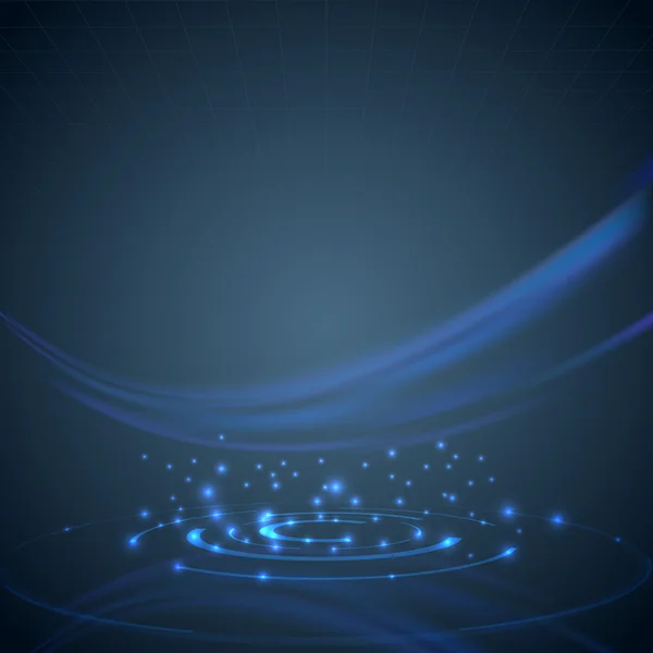 Темно-синій високотехнологічний фон — стоковий вектор