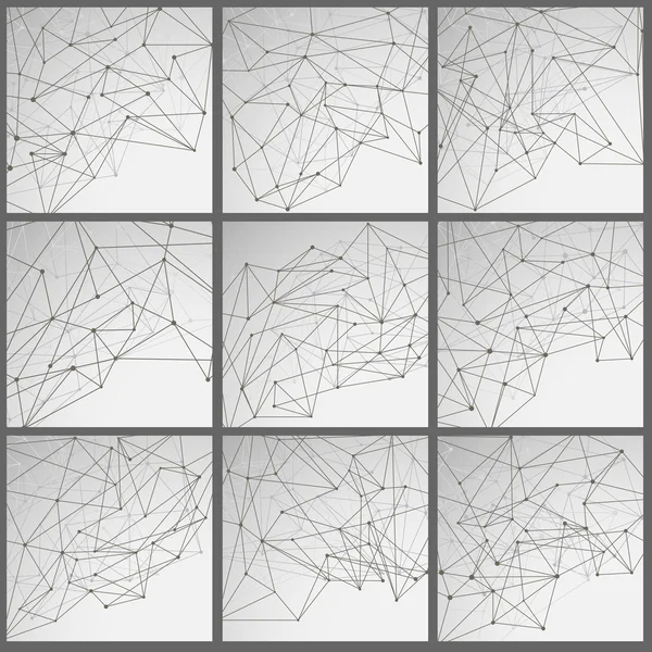 Collection milieux de réseautage moderne — Image vectorielle