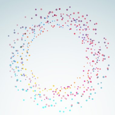 renkli parlak yuvarlak daire tasarım öğesi