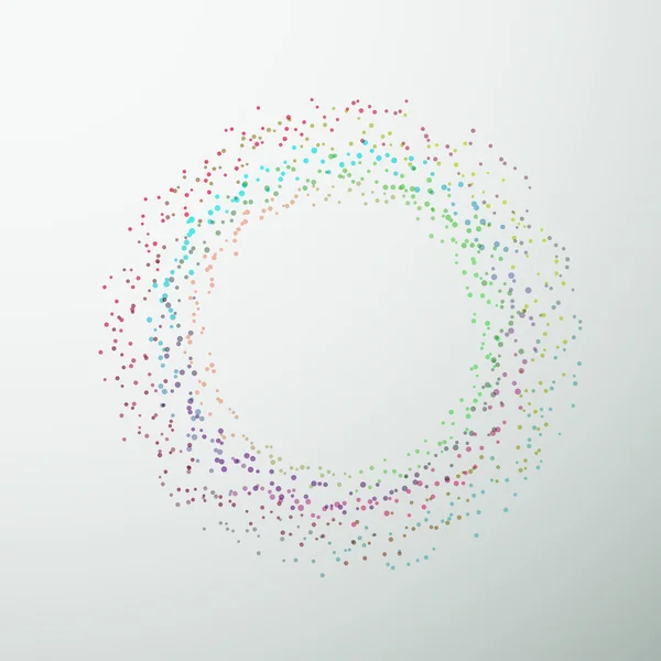 Elemento circular de diseño colorido brillante — Vector de stock