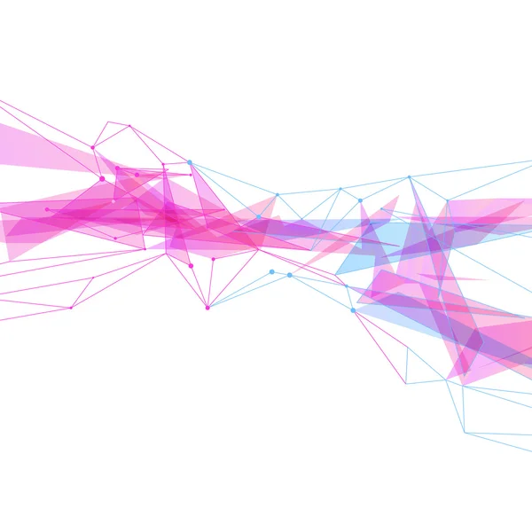 Onde triangulaire moderne fond lumineux — Image vectorielle