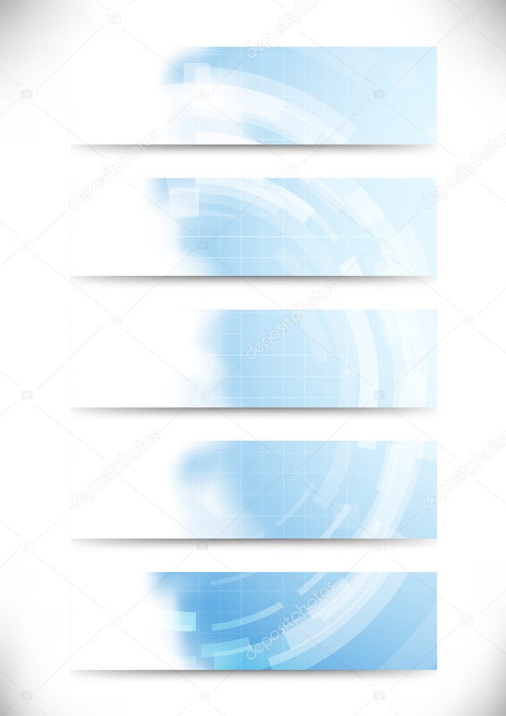 Technology gear abstract cards collection