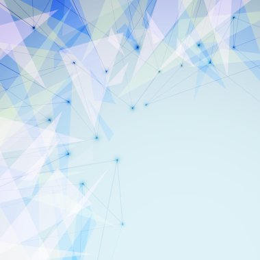 Modern parlak üçgen bağlantı arka plan