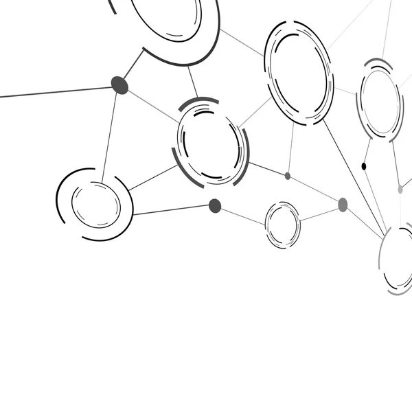 Modèle abstrait de structure de communication — Image vectorielle