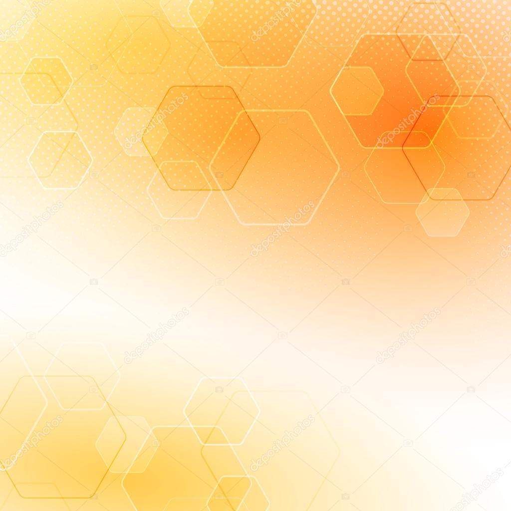 Solar abstract hexagon background