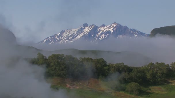 Nevoeiro, montanhas, nuvens — Vídeo de Stock