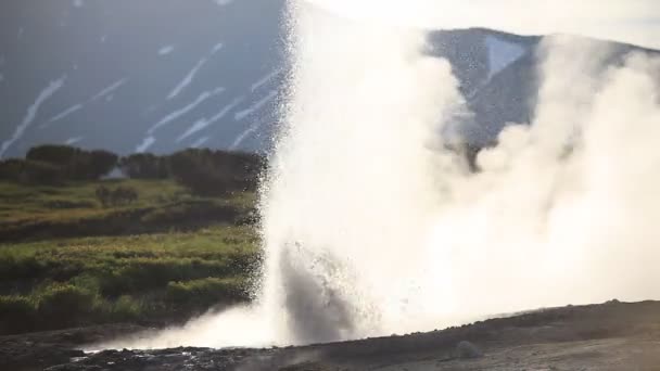 Valley of Geysers — Stock Video