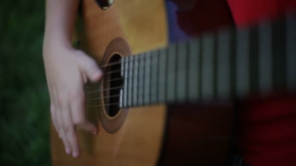 Gitar, müzik — Stok video