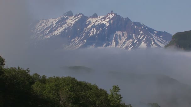 Nebbia, montagne, nuvole — Video Stock