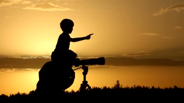 Fotoaparát, fotograf, silueta — Stock video