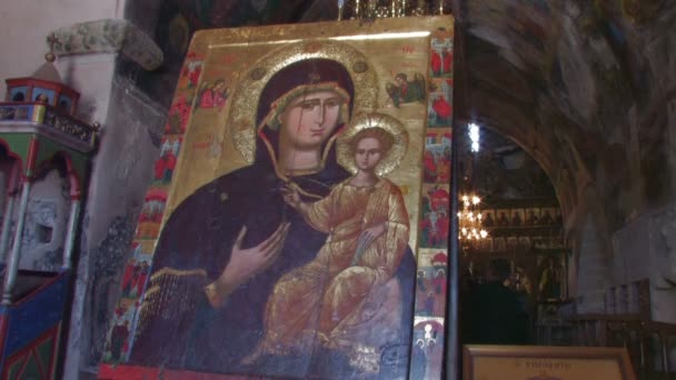 Монастырь Святого Неофита-отшельника — стоковое видео