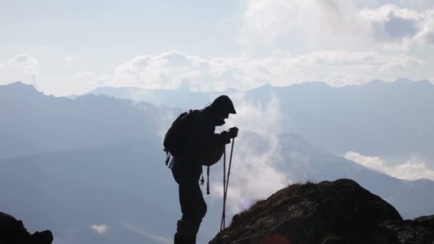 Alpinistas — Vídeo de Stock