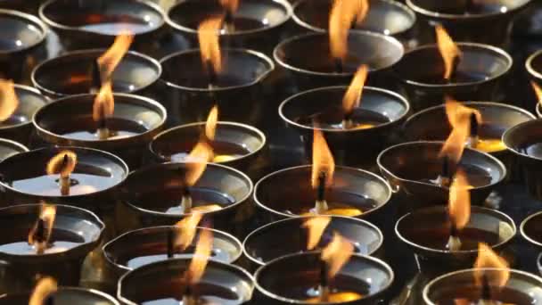 Candle, Chinese temple — Stock Video