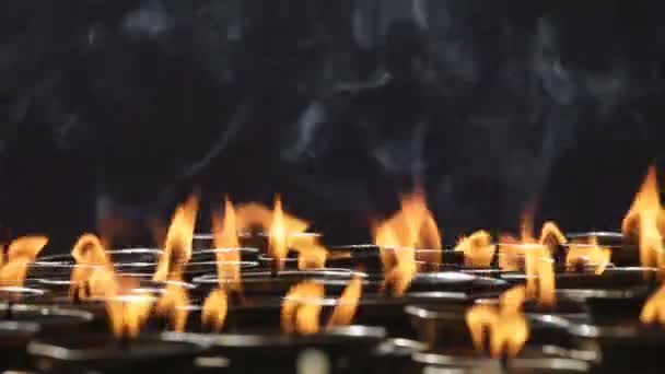 Candle, Chinese temple — Stock Video