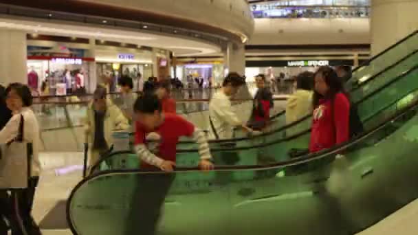 Hong Kong centro comercial principal — Vídeos de Stock