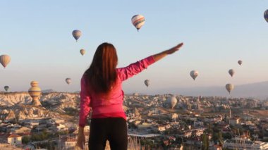 Kapadokya 'da sıcak hava balonları