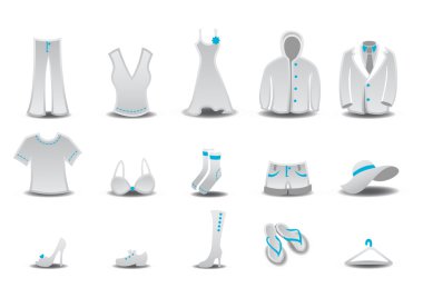 moda ve giyim simgeler