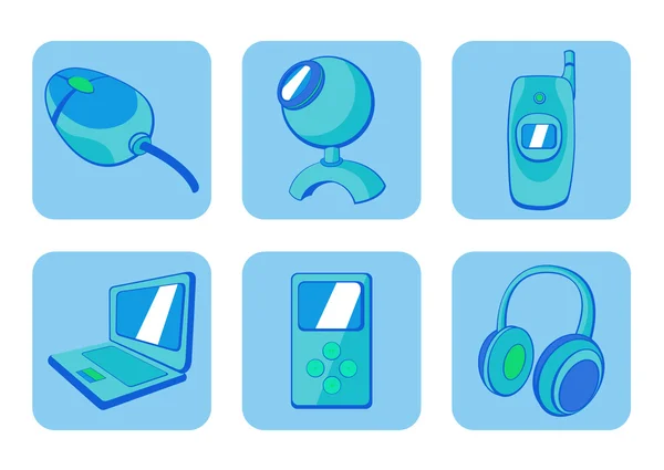 Gadgets icons — Stock Vector