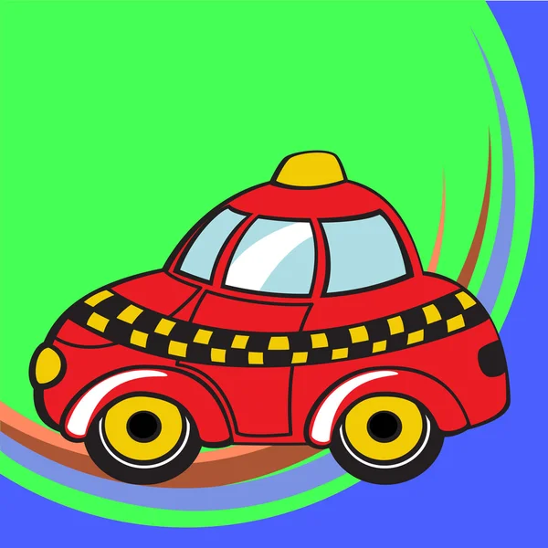 Funky taxi — Stock Vector