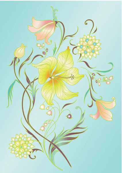 Mooie bloemen — Stockvector