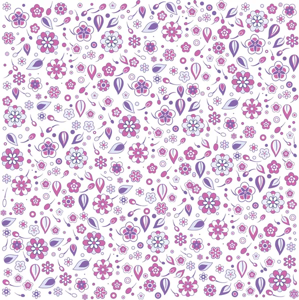 Fond motif floral rétro — Image vectorielle