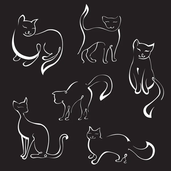 Встановити кішки — стоковий вектор