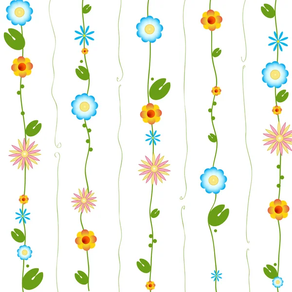 Diseño de ornamento floral — Vector de stock