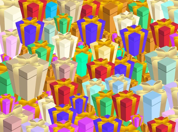 Geschenkboxen — Stockvektor