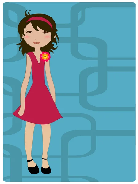 Young girls — Stock Vector