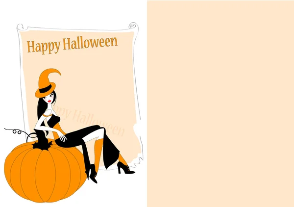 Invitación a la fiesta de Halloween — Archivo Imágenes Vectoriales