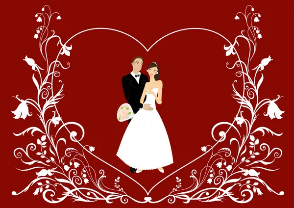 Beautiful couple — Stock Vector