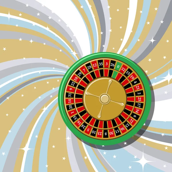 Ruleta de casino — Vector de stock