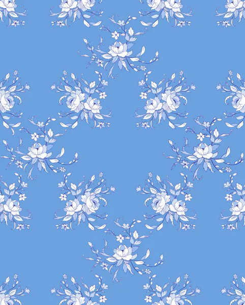 Patrón floral — Vector de stock