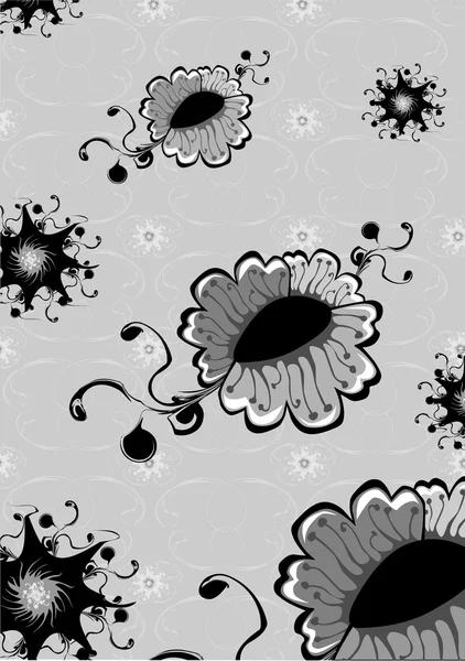 Fleurs funky — Image vectorielle