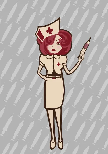 Sexy nurse — Stock Vector