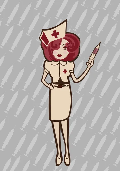 Sexy nurse — Stock Vector