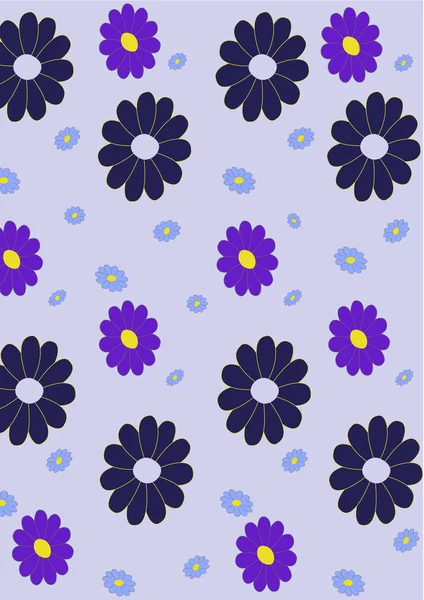 Patrón floral abstracto retro — Vector de stock