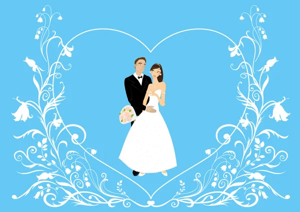 Beautiful couple — Stock Vector