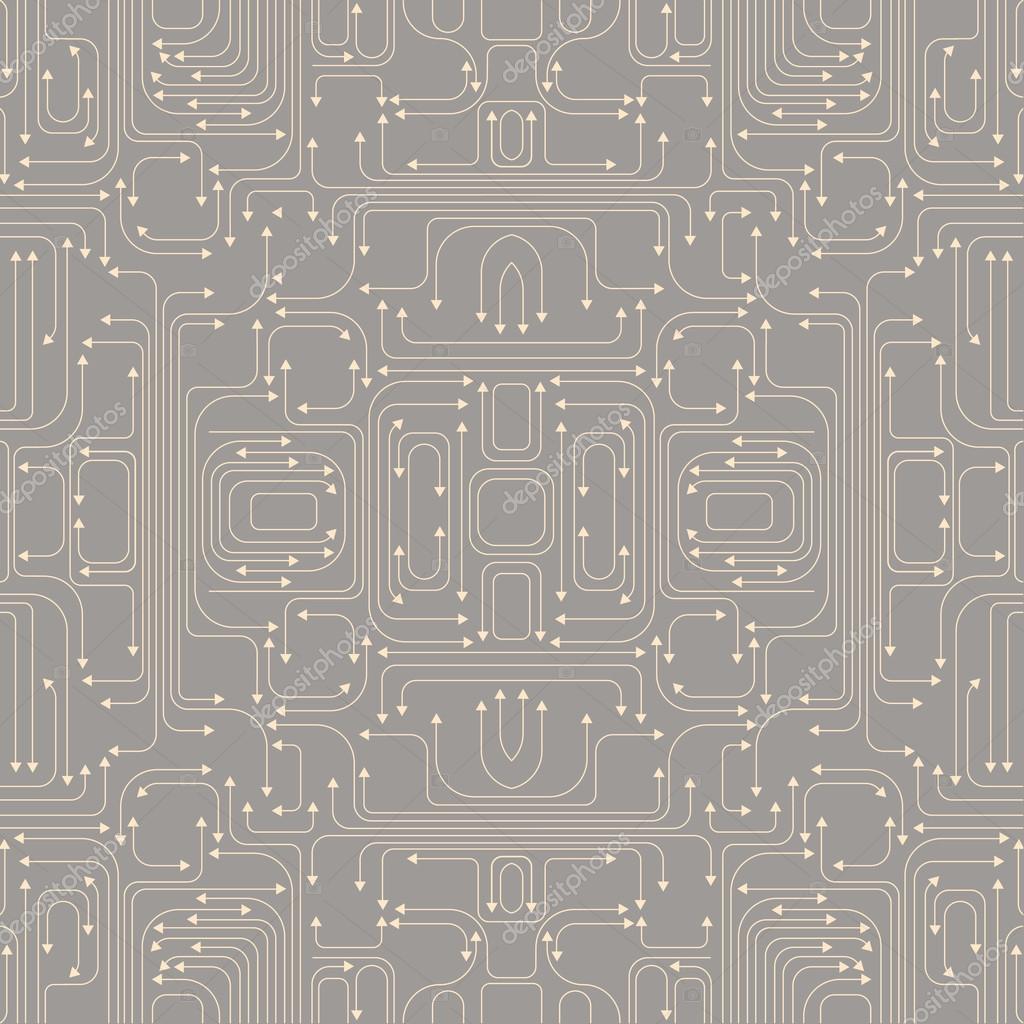 Circuit Board Pattern Stock Vector Image By C Trilingstudio