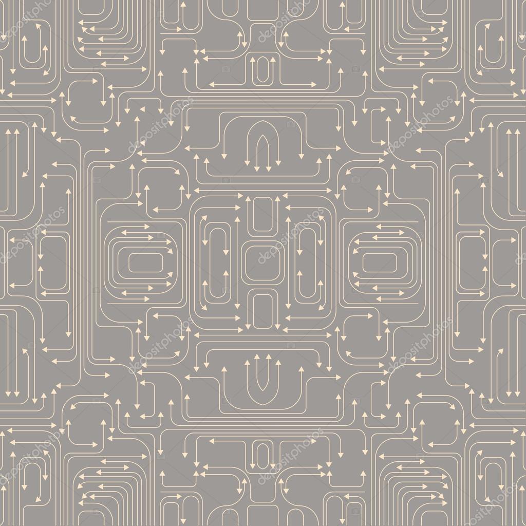 Circuit Board Pattern Stock Vector Image By C Trilingstudio