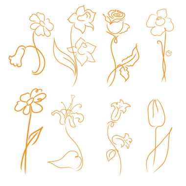 çiçek tasarım seti