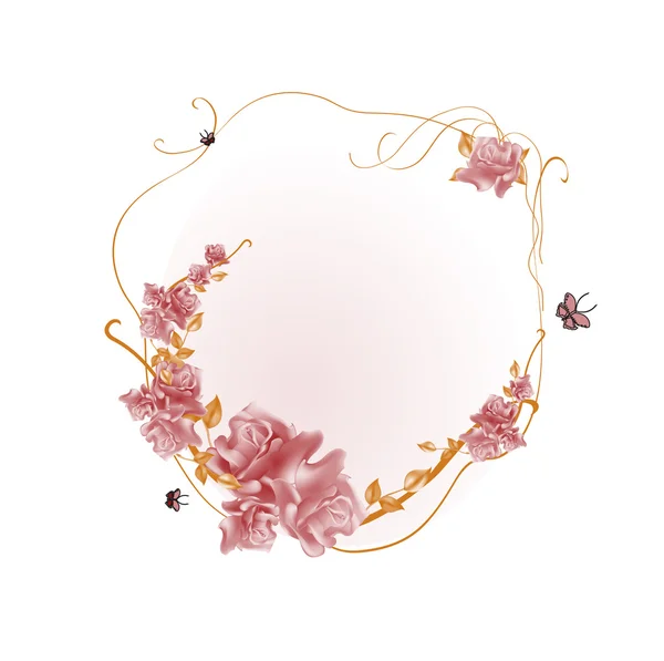 Floral frame — Stock Vector